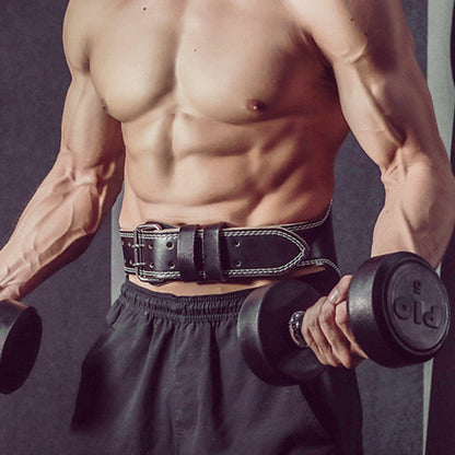 Strapazierfähiger Gewichthebergürtel für Männer und Frauen – Fitnessgürtel aus PU-Leder für tiefe Kniebeugen, harte Züge und Krafttraining