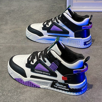 Neue atmungsaktive High-Top-Schuhe für Herren im Frühling.