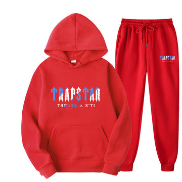 Zweiteiliges Set mit lockerem Kapuzenpullover und gebürstetem Sportanzug für Herren und Damen