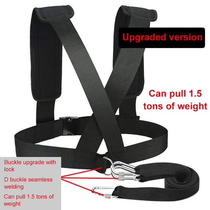 Lauftraining Workout Expander Fitnessband Widerstandsbänder Gewichtstragender Schultergurt für Geschwindigkeitstraining